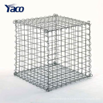 Boîte de Gabion soudée par prix concurrentiel de 75 * 75mm